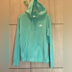Nike Hooded Sweatshirt Club Fleece Pullover Hoodie Large Activewear